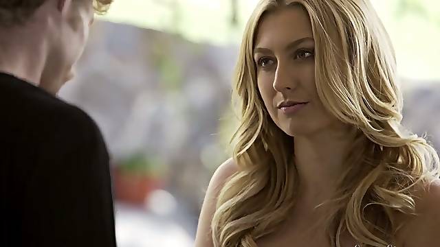 Amazing blonde beauty Alexa Grace lures her neighbor for damn good sex