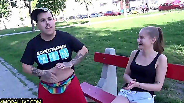 Sweet and Innocent Teen with Big, Round Ass Tiffany Tatum Lets Funny Guy Give Her a Creampie! porn