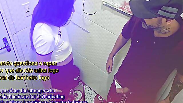 Fucked by a Stranger in a Bar Bathroom Without a Condom!