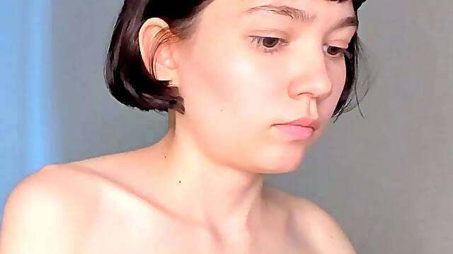 Shy brunette homemade amateur webcam teen