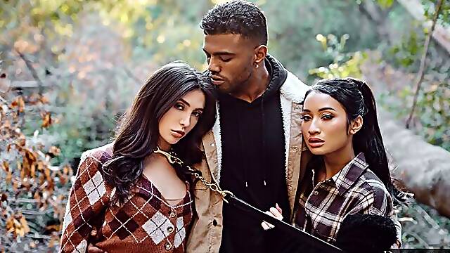 Astonishing angels Jane Wilde and Avery Black love interracial sex