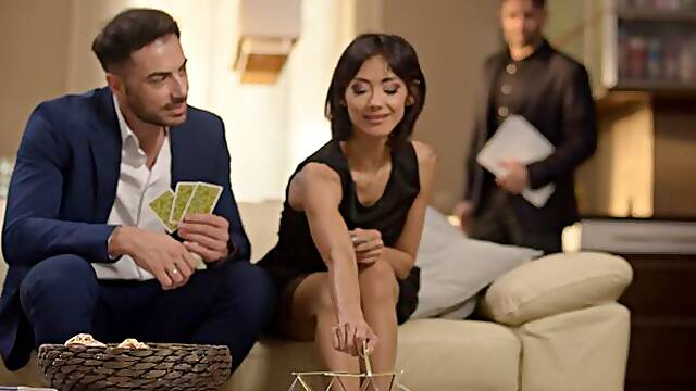 Crazy double penetration with a young Spanish model Veronica Leal