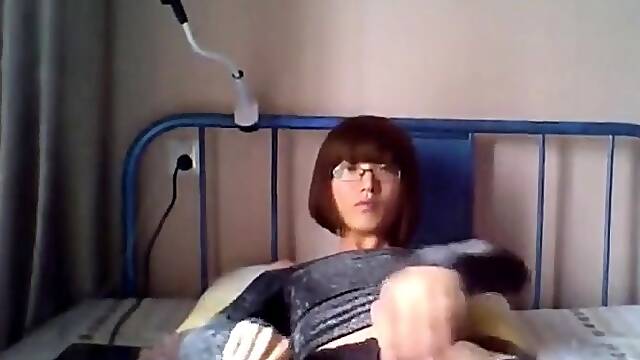 Skinny Asian Crossdresser Poses