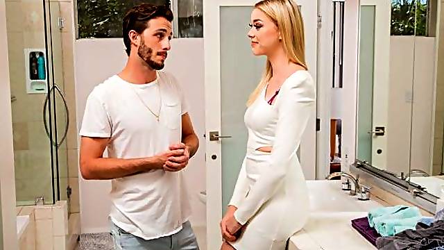 Anny Aurora was all set to go clubbing with her friend; stockings, a tight white dress, and a wet pussy