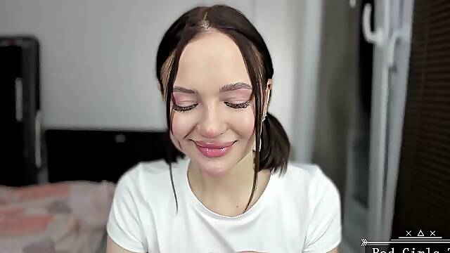 Skinny Small-Titted Brunette Teen Webcam Solo