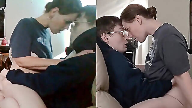 Heather Kane rides cock in college dorm for surprise creampie