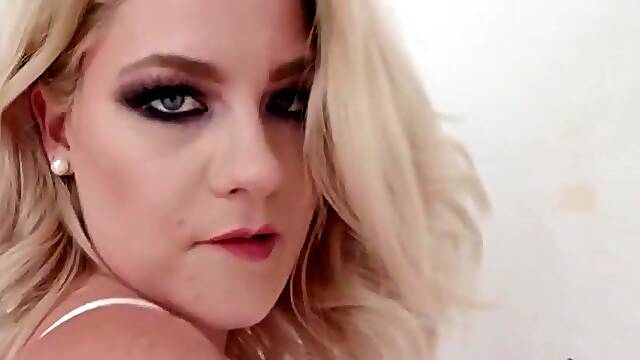 Black guys are waiting in line to fuck Lisey Sweet and cum on her cute face