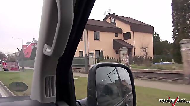 A Sexy Blonde Caught On The Street &amp;amp; Ends Wi - Big T, Take Van And Nathaly Cherie