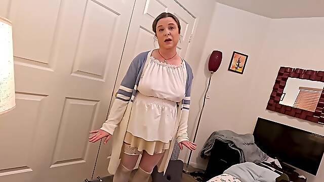 Horny Stepson Wants Sex And Stepmom Lets Him Try With Just The Tip - Erin Electra