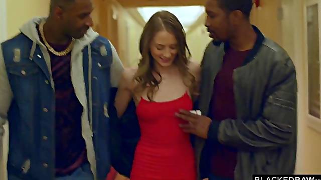 BLACKEDRAW Thirsty Darkhaired Babe gets DP’d by two sbbws BBC’s