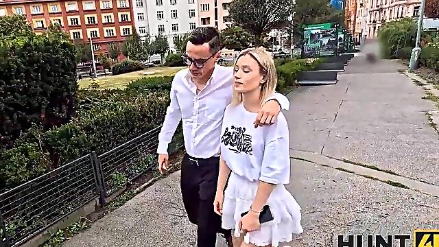 HUNT4K. Pair need cash, what they can do?. Sexy sex with Lily Blossom