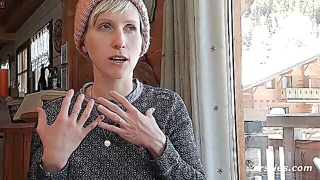 Ersties - Veronicas Ausflug in den Schnee mit heißem dump