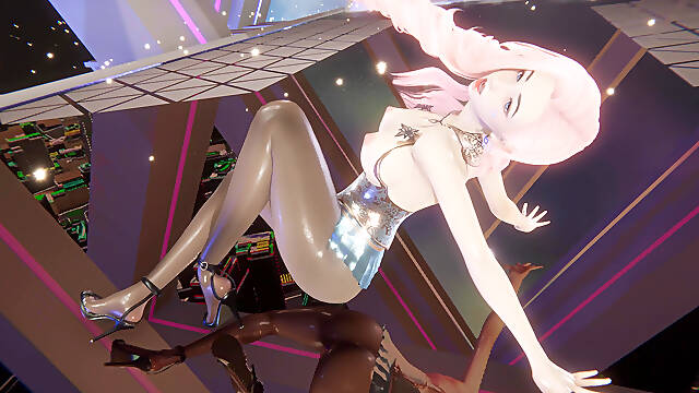 [mmd] Hyolyn - Wait Seraphine Sexy Striptease League of Legends Uncensored Hentai