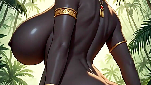 Beautiful Ebony Woman Bounce Breast (ai Animation)