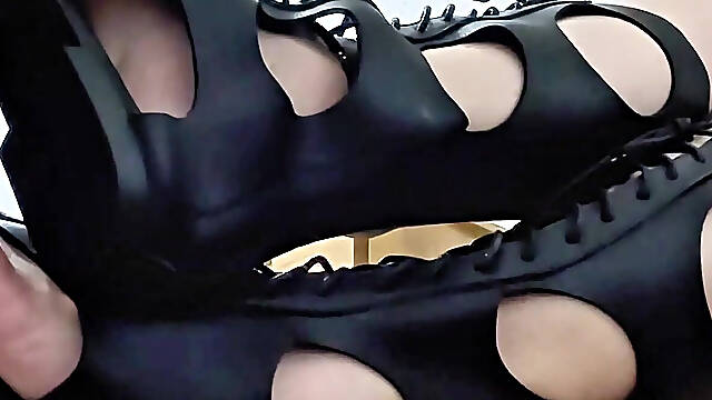 Lick and Obey - the Slave Cleans His Mistress's Sandals with His Tongue