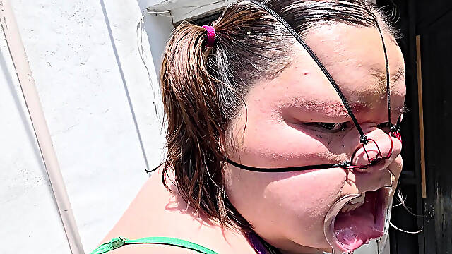 Humiliation and Anal Destruction for Me, in My Neighbor's Courtyard